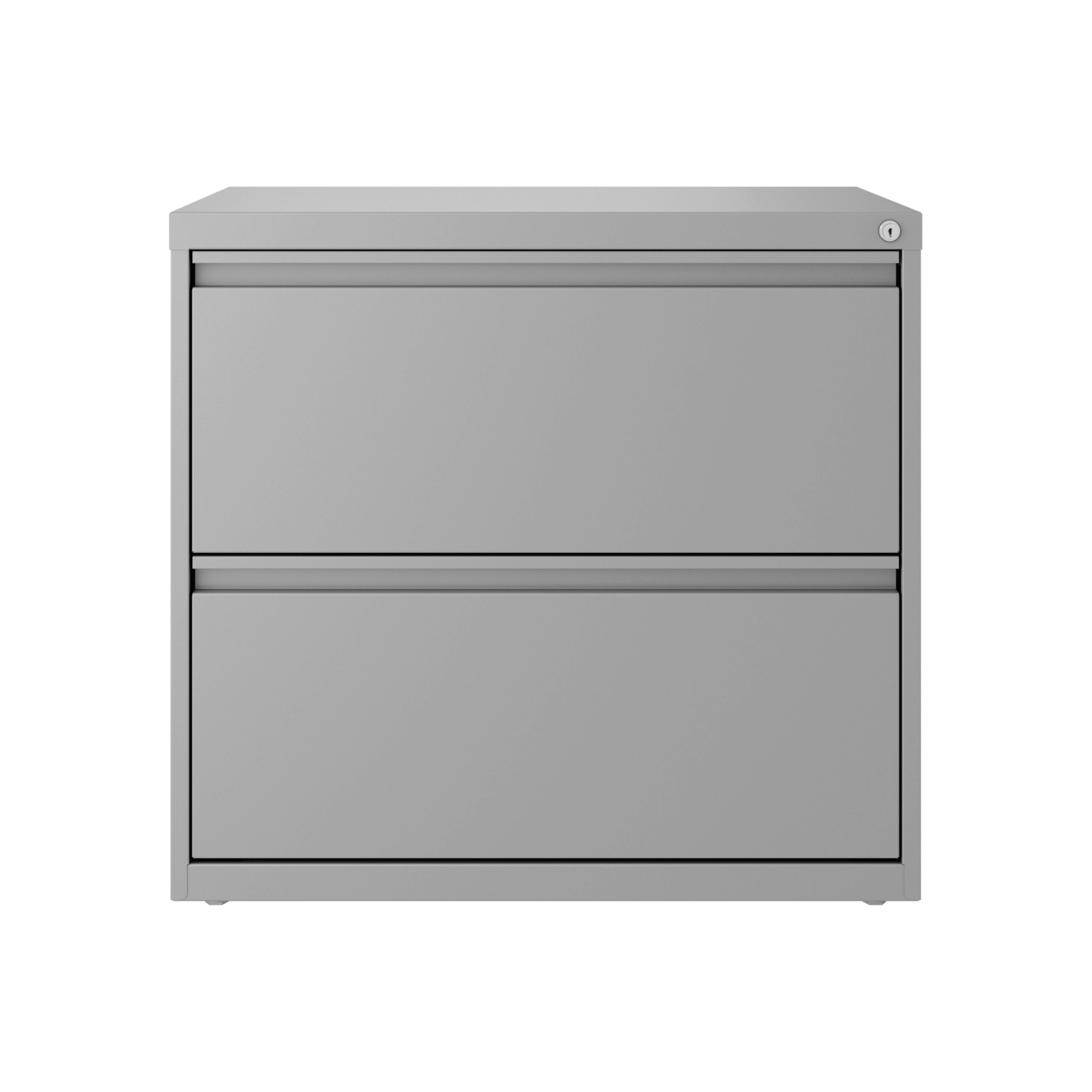 Hirsh Industries, 2 Drawer Lateral 101 File Cabinet, Width 30 in, Depth 17.63 in, Height 27.75 in, Model# 24083